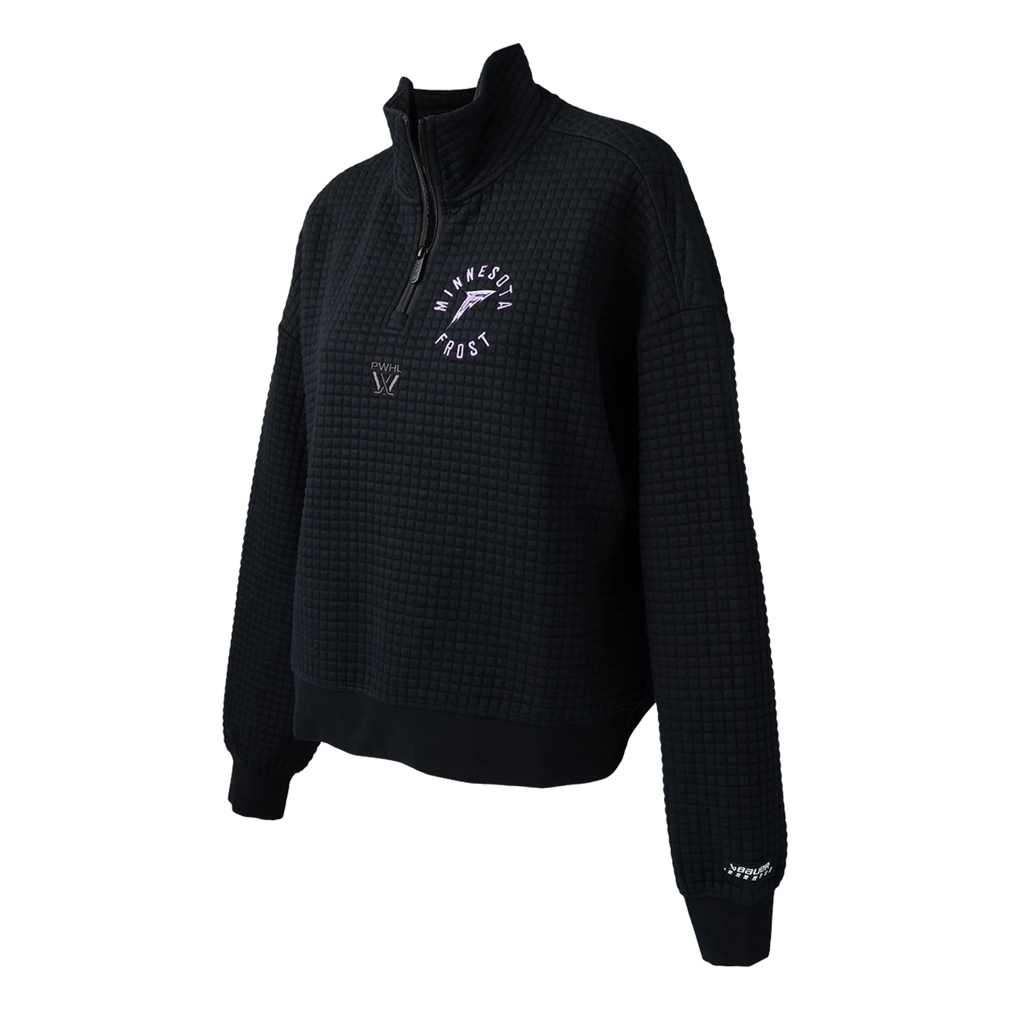 Women's Minnesota Frost Bauer Quilted Half Zip Sweater - Image 2