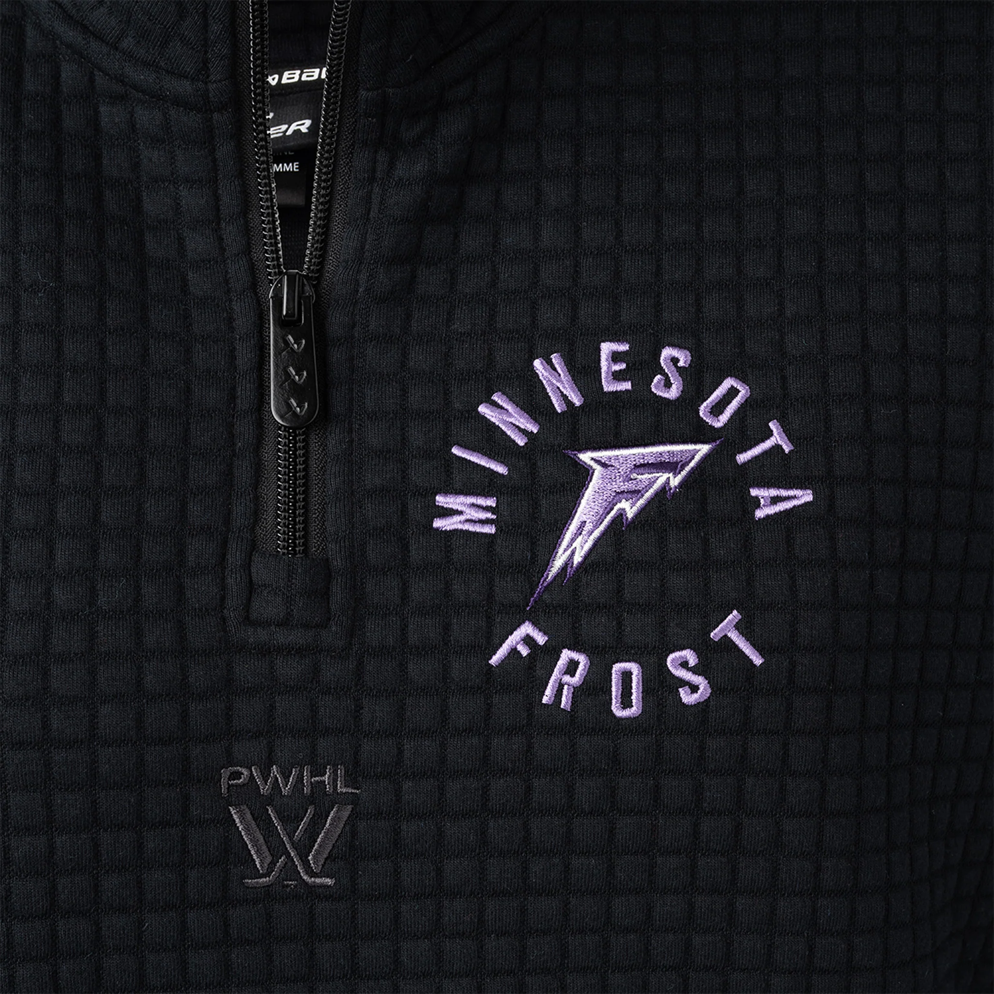 Women's Minnesota Frost Bauer Quilted Half Zip Sweater - Image 4