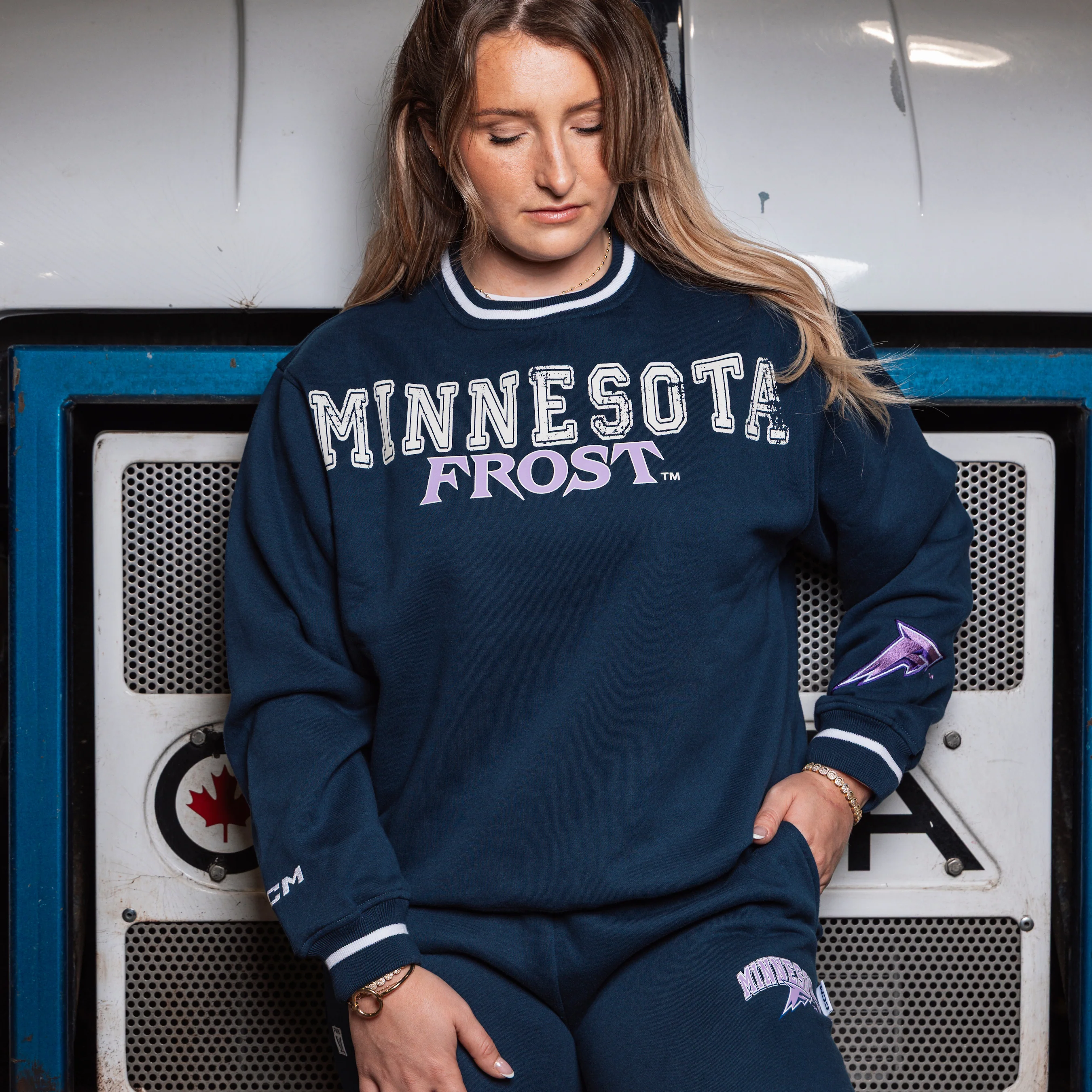 Women's Minnesota Frost CCM Wordmark Crew - Image 4