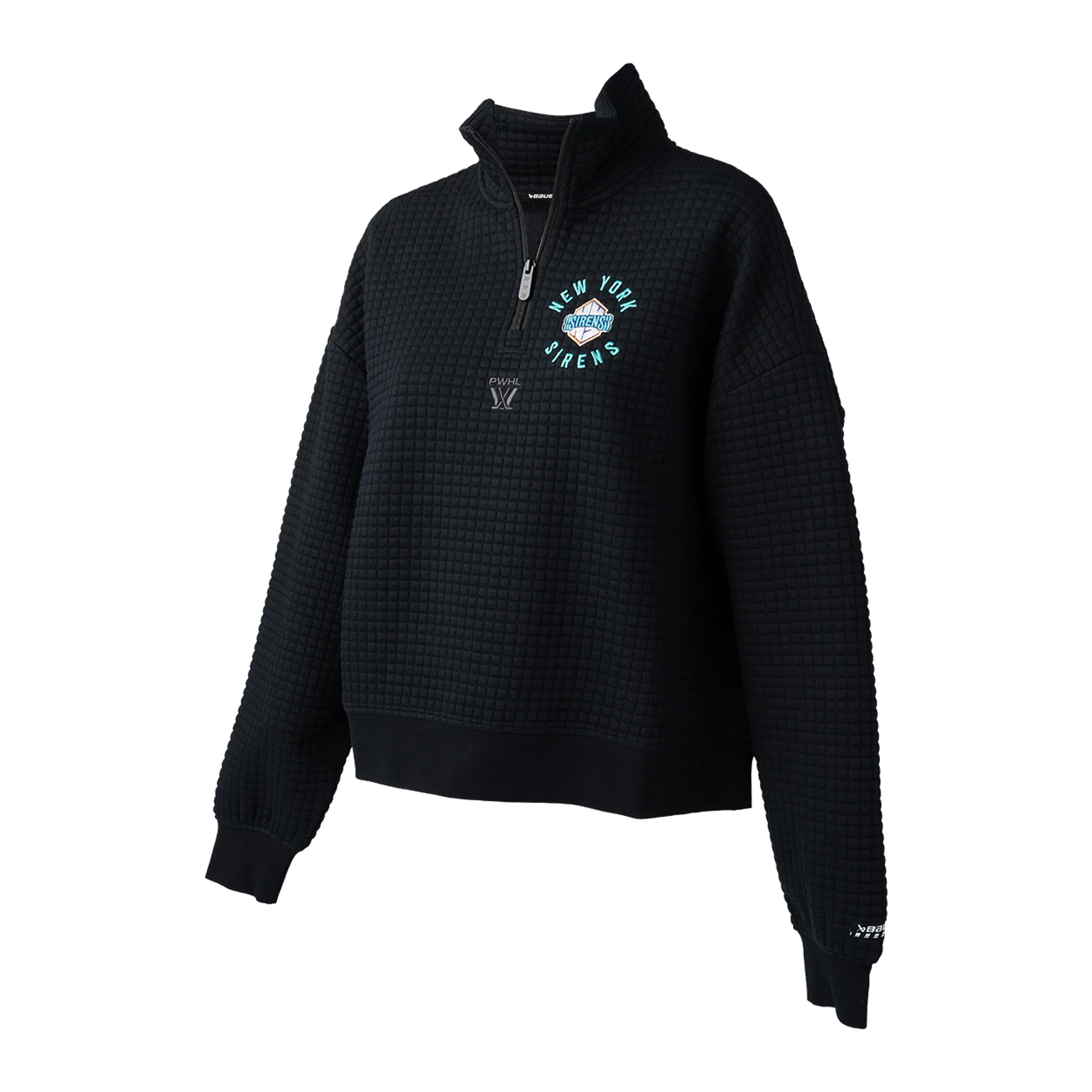 Women's New York Sirens Bauer Quilted Half Zip Sweater - Image 2