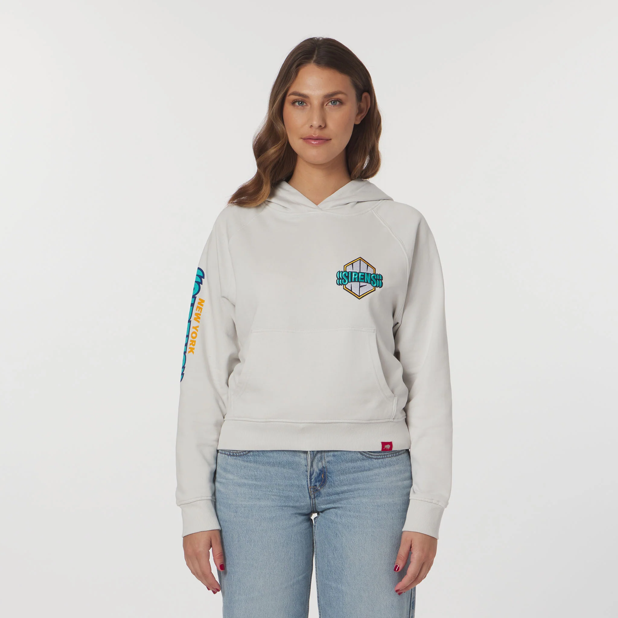 Women's New York Sirens Sportiqe Suede Logo Ella Hoodie - Image 2