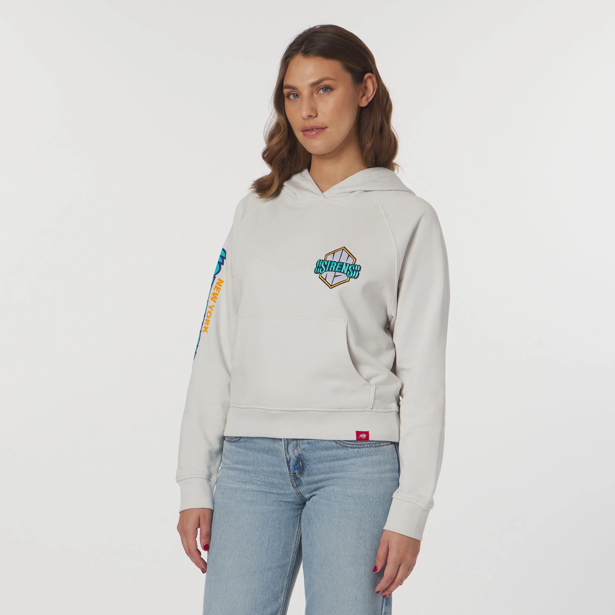 Women's New York Sirens Sportiqe Suede Logo Ella Hoodie - Image 3