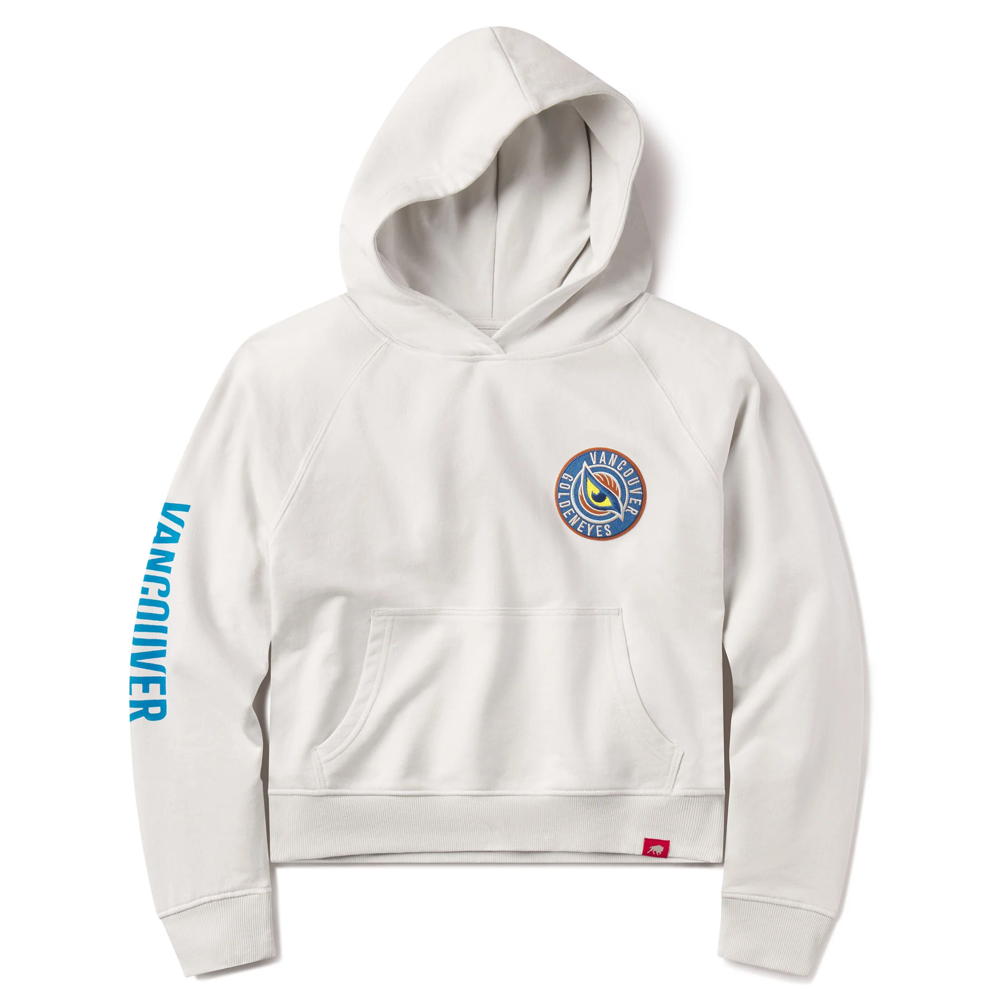 Women's Vancouver Goldeneyes Sportiqe Suede Logo Ella Hoodie
